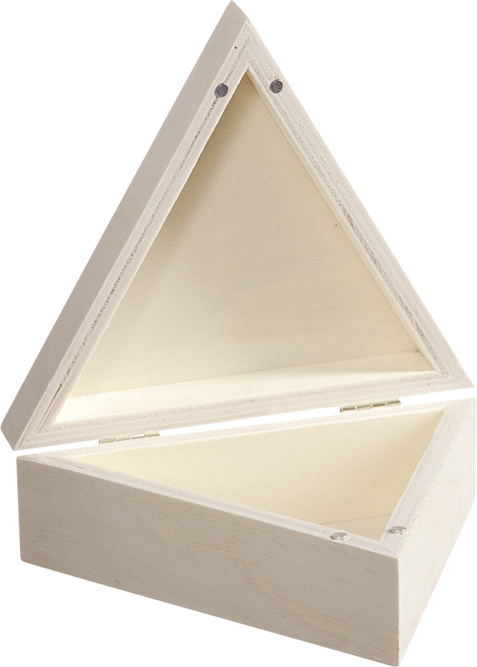 Holz-Box 14x14x5cm dreieck